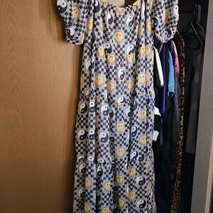 Dressed in LALA Black and Yellow Maxi Dress